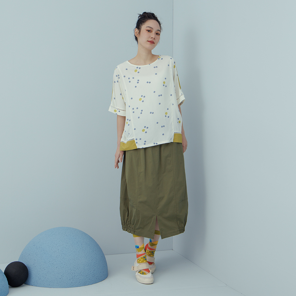 【MOSS CLUB】棉球下襬剪接背心-女無袖襯衫 背心 白 桔(二色/版型適中) 歷史價格詳細信息