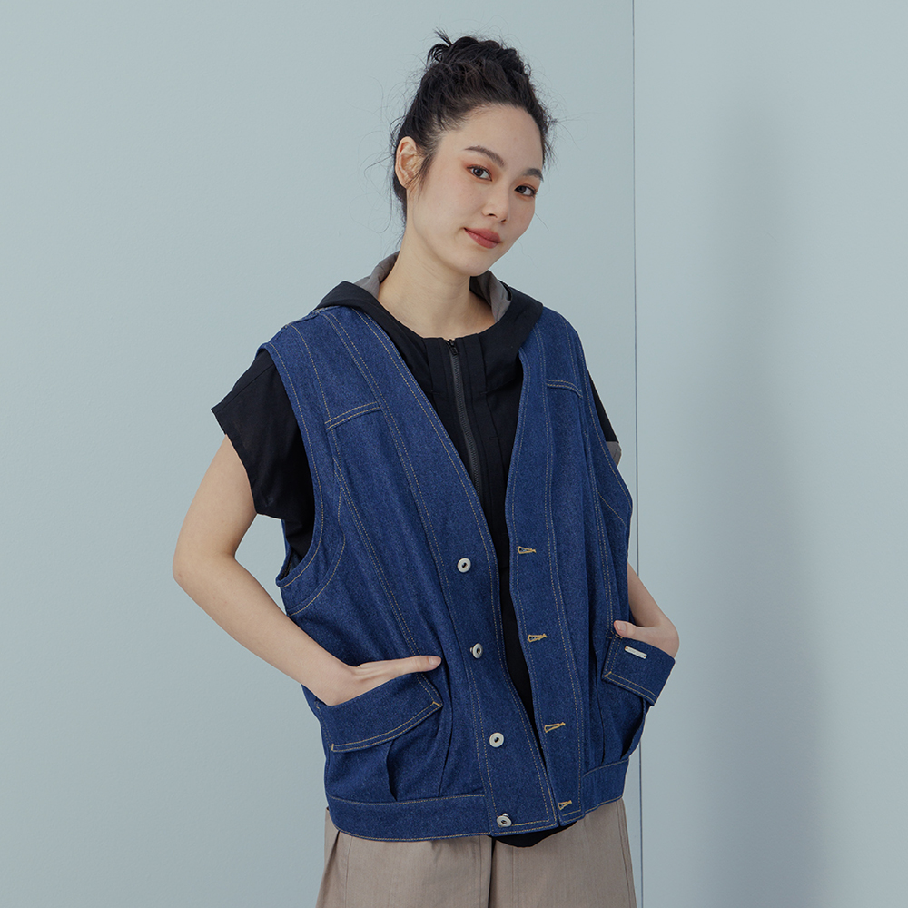 藍色上衣 背心 背心 無袖背心 深藍X L（櫃床橘/黃條）圖1款式圖2顏色 歷史價格詳細信息