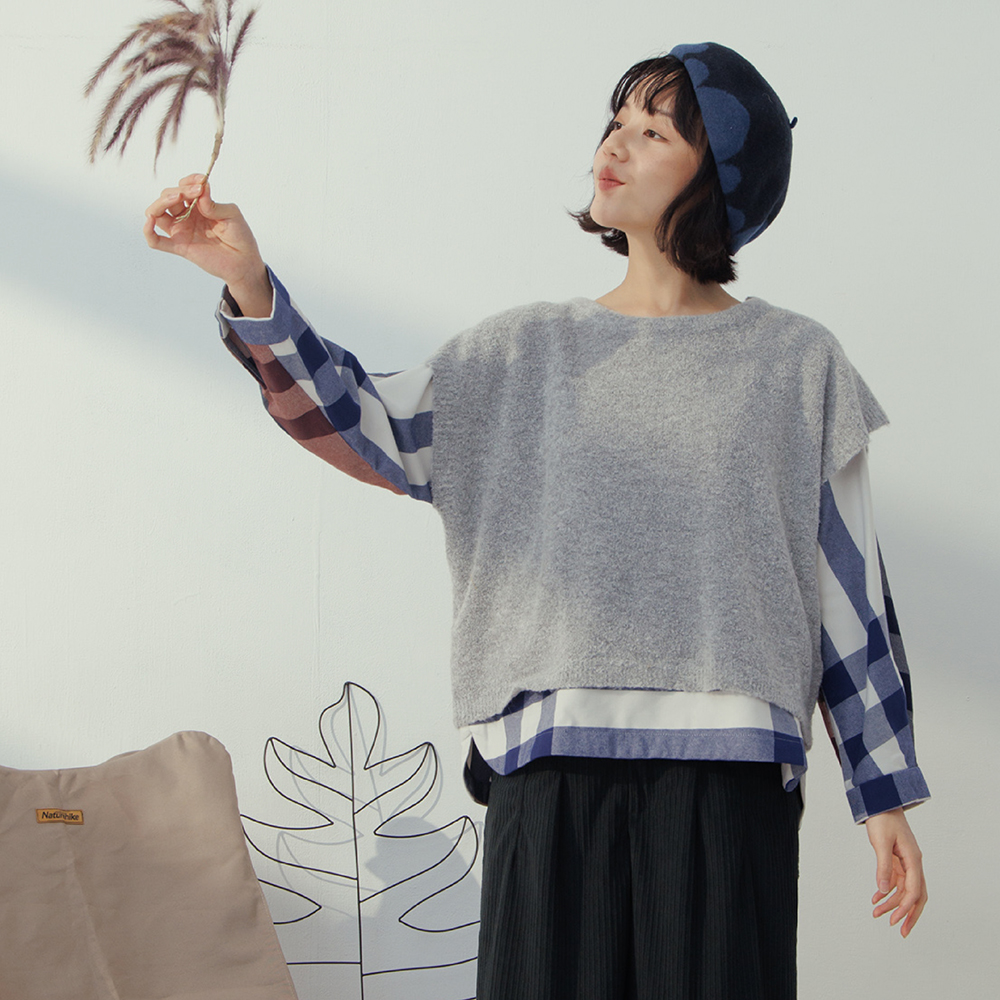 【MOSS CLUB】毛呢拼接壓棉襯衫型-女長袖外套 拼接 咖 黃(二色/魅力商品/版型適中) 歷史價格詳細信息
