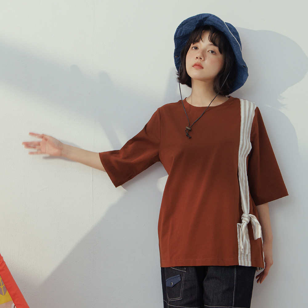 【MOSS CLUB】綁結格紋-女七分袖襯衫(二色/魅力商品/版型適中) 歷史價格詳細信息