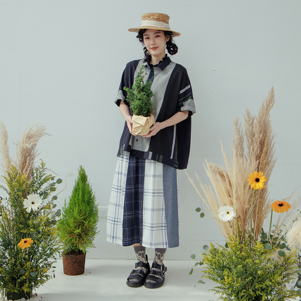 深藍粗細條紋毛圈棉長袖上衣 衛衣 薄長袖 中性款 男童 女童 中童 兒童 童裝【p0061238684893】 歷史價格詳細信息