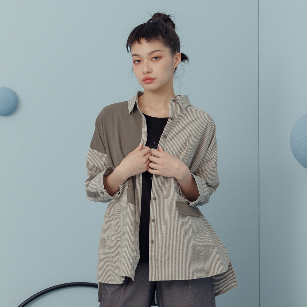 【MOSS CLUB】條紋剪接飛鼠袖-女短袖上衣 條紋 藍 綠 卡(三色/版型適中) 歷史價格詳細信息