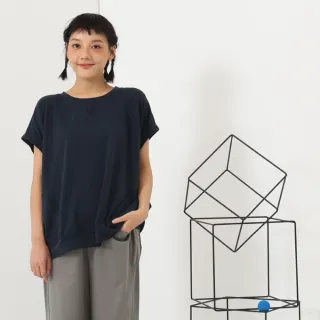 【MOSS CLUB】裝飾細褶口袋不規則下襬-女短袖上衣 連帽 黑 白(二色/版型適中) 歷史價格詳細信息