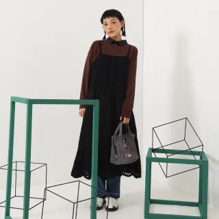 【MOSS CLUB】可拆式口袋工裝-女長裙 可拆式 黑 綠(二色/版型適中) 歷史價格詳細信息
