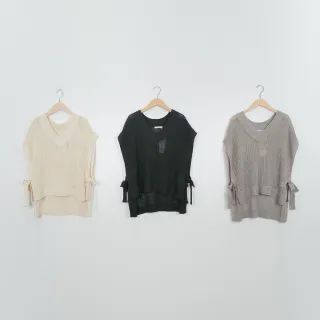 【MOSS CLUB】V領大方格-女無袖針織衫 背心 藍 灰 黃(三色/魅力商品/版型適中) 歷史價格詳細信息