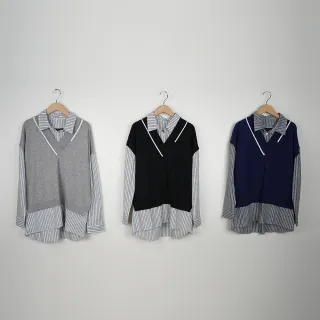 【MASTINA】襯衫領假兩件天鵝貼布繡短袖上衣 綠 黃 (魅力商品) 歷史價格詳細信息