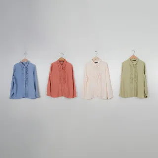 【MASTINA】荷葉正裝-女短袖襯衫 荷葉 藍 灰(二色/魅力商品/版型適中) 歷史價格詳細信息