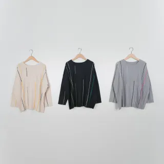配色滾條 長褲哺乳套裝【HB3852】 歷史價格詳細信息