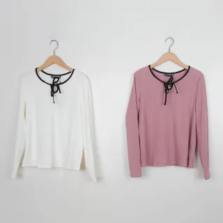 【MASTINA】綁帶剪裁布料設計-女長袖上衣(二色/魅力商品/3 set) 歷史價格詳細信息