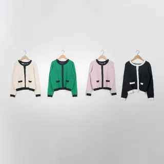 【MASTINA】配色條紋圍巾式無袖針織背心 黑 桔 (魅力商品) 歷史價格詳細信息