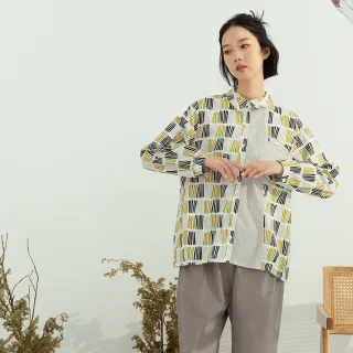 【MOSS CLUB】印花拼接細褶圓領短袖上衣 黑 黃 歷史價格詳細信息