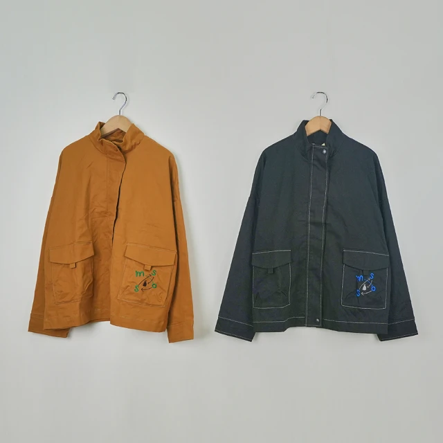 【MOSS CLUB】配色線釘釦無鬆緊腰頭直筒-女長褲 直筒 黑 米(二色/版型適中) 歷史價格詳細信息