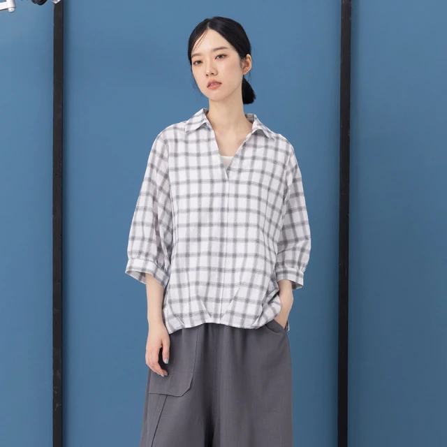 【MOSS CLUB】兩穿 潑灑 線條 繭型 女 短袖 上衣 T恤 印花 日系 咖色 春夏 森林系 設計感 歷史價格詳細信息