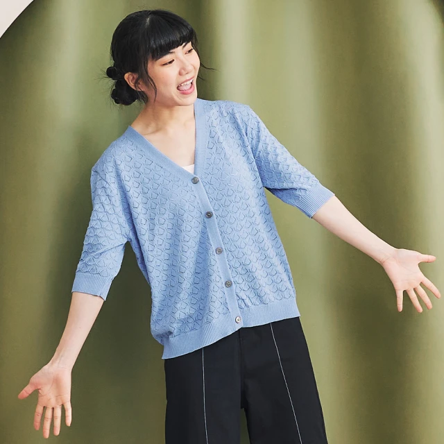 【Dailo】幾何熊撞色披肩式-女短袖針織衫 撞色 藍 駝 灰(三色/魅力商品/版型適中) 歷史價格詳細信息