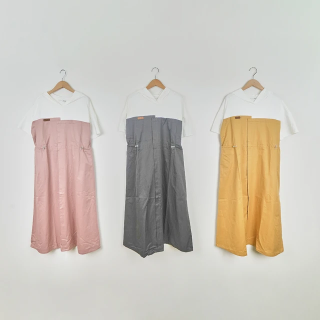 【Dailo】假兩件式牛仔拼接-女長袖洋裝 假兩件 綠 駝(三色/魅力商品/版型適中) 歷史價格詳細信息