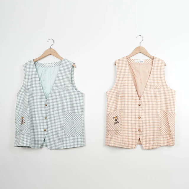 【Dailo】可愛狐狸刺繡口袋休閒縮口長褲 藍 黑 綠 歷史價格詳細信息
