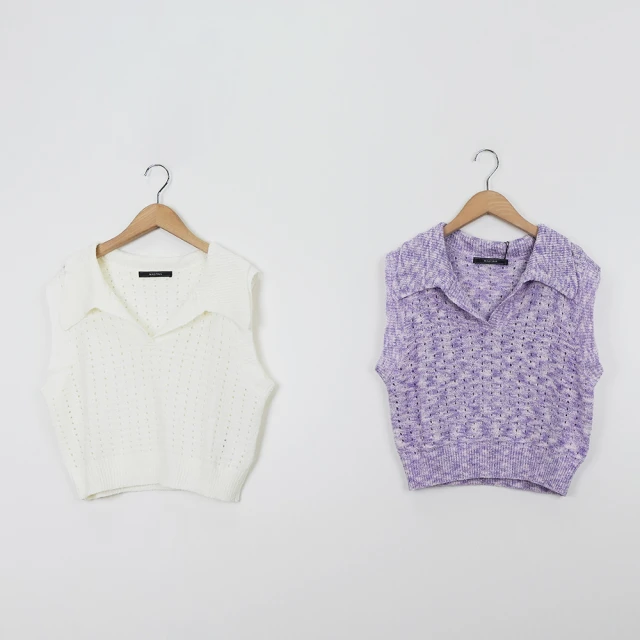 【MASTINA】造型領口羅紋下襬長袖針織衫(咖 灰) 歷史價格詳細信息