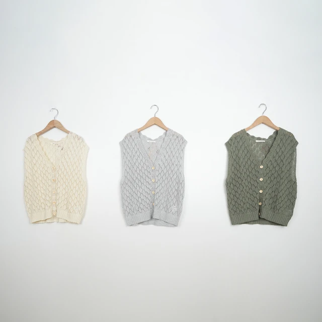 【MOSS CLUB】V領大方格-女無袖針織衫 背心 藍 灰 黃(三色/魅力商品/版型適中) 歷史價格詳細信息