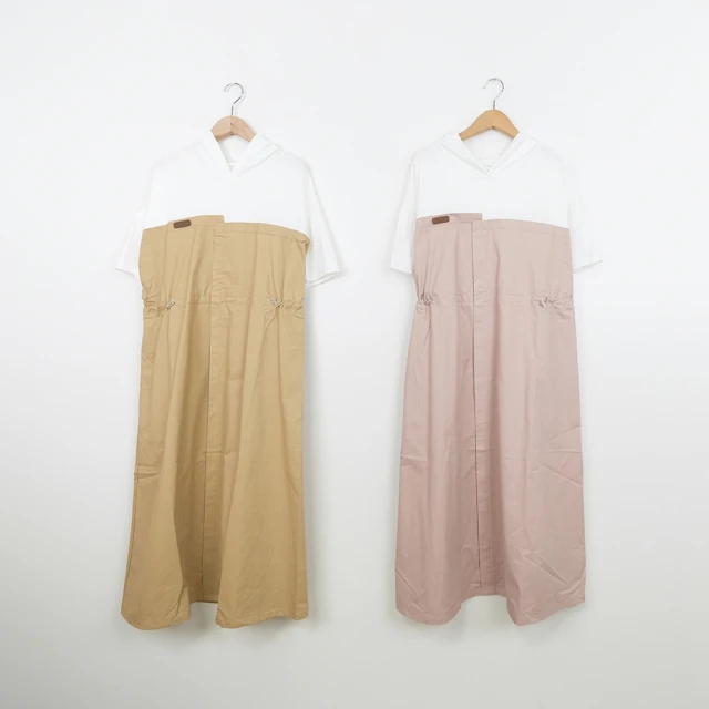 【Dailo】假兩件式牛仔拼接-女長袖洋裝 假兩件 綠 駝(三色/魅力商品/版型適中) 歷史價格詳細信息