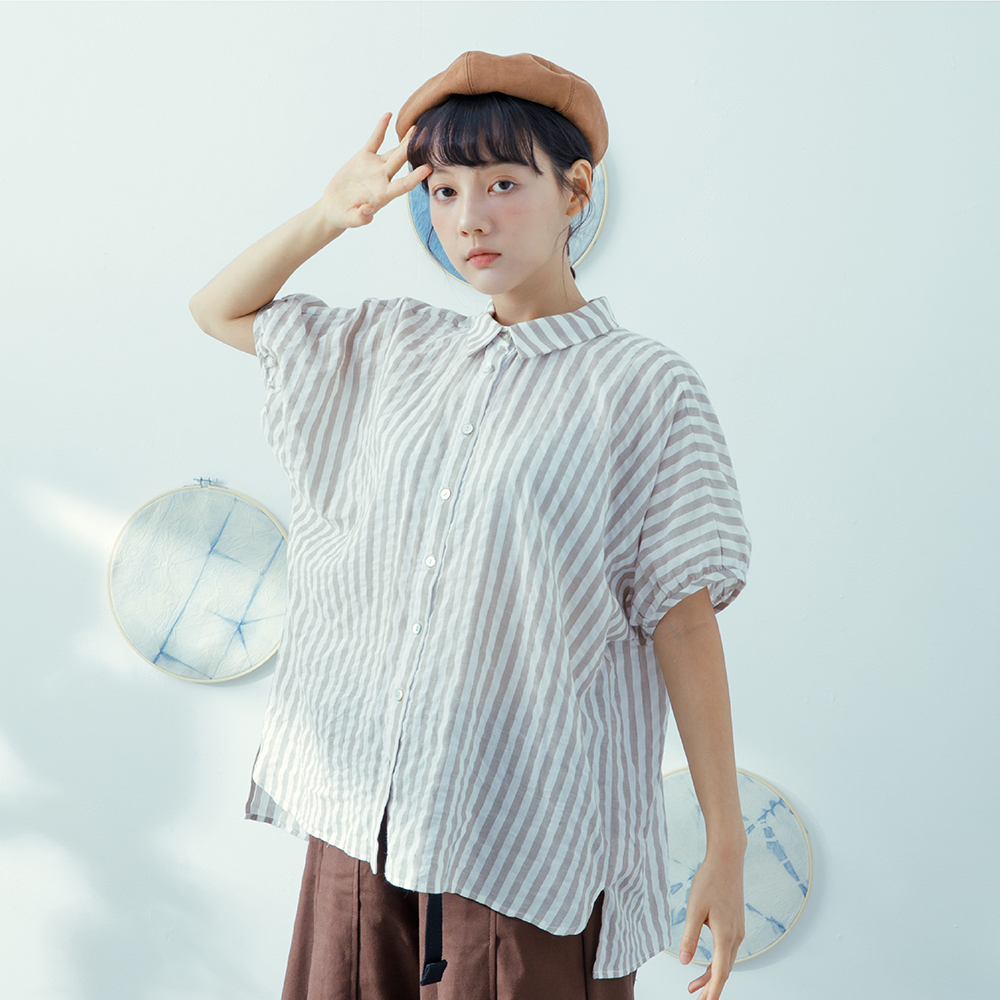 【MOSS CLUB】連袖寬版-女短袖襯衫 寬版 綠 黃(二色/版型適中) 歷史價格詳細信息