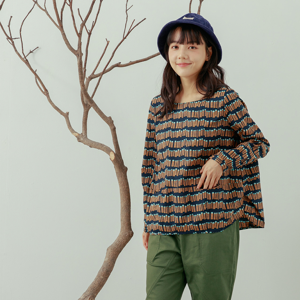 【MOSS CLUB】深淺粗細格子布直紋拼接長裙(藍 黑) 歷史價格詳細信息