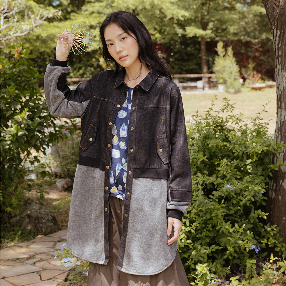 【MOSS CLUB】異材質拼接T☆-女短袖上衣(二色/魅力商品/版型適中) 歷史價格詳細信息