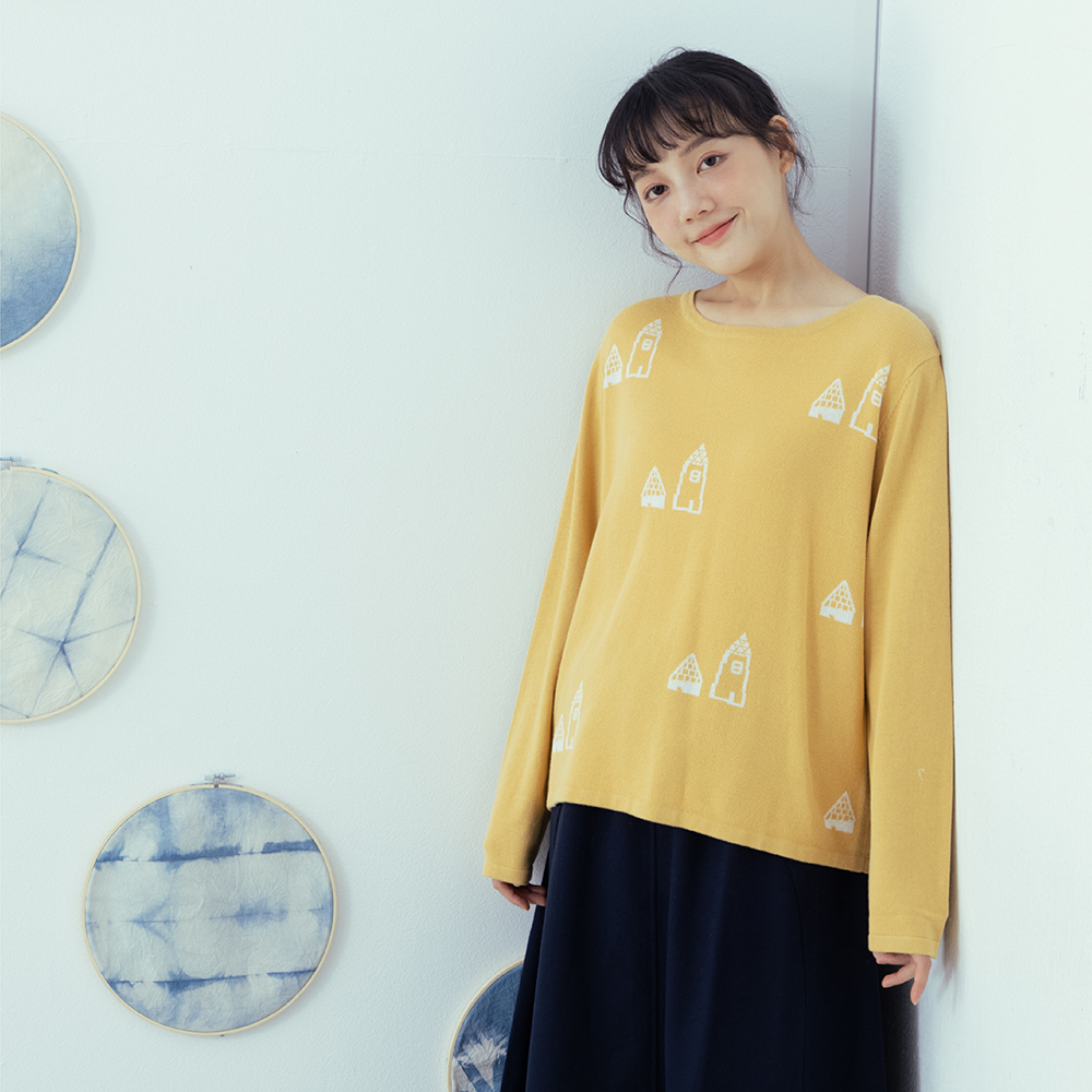 【MOSS CLUB】童趣插畫印花連帽前開襟長袖洋裝 綠 桔 歷史價格詳細信息
