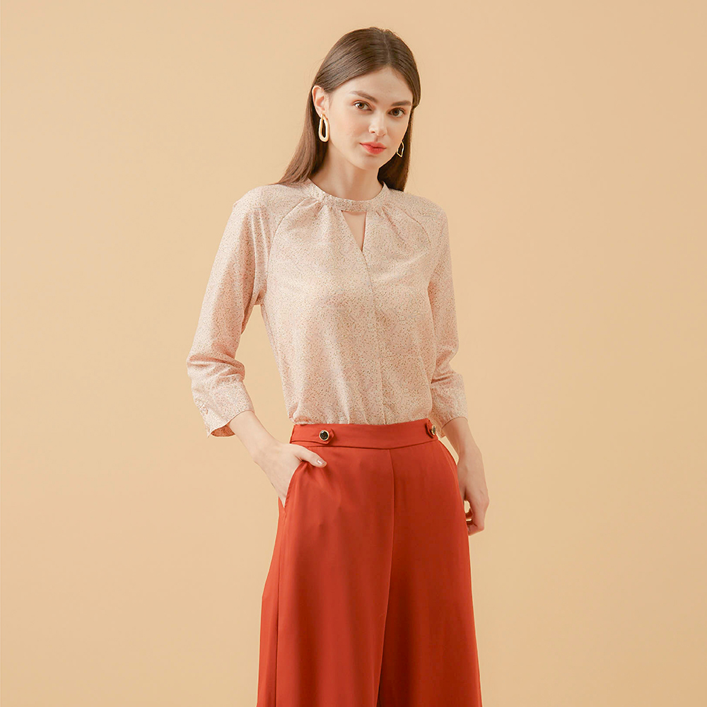 【MASTINA】翻領印花-女短袖上衣 翻領 藍 白(二色/魅力商品/版型適中) 歷史價格詳細信息