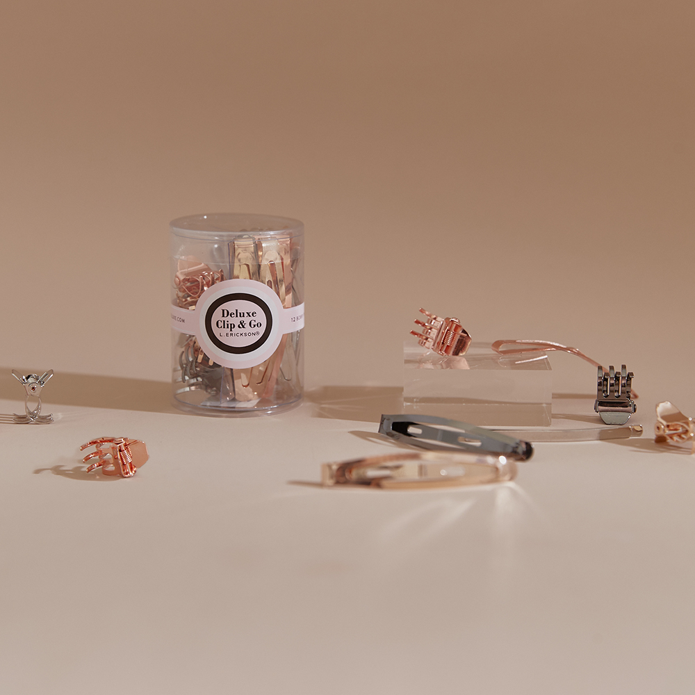 L. ERICKSON Clip & Go 綜合髮夾桶〈玫瑰金色系〉 歷史價格詳細信息