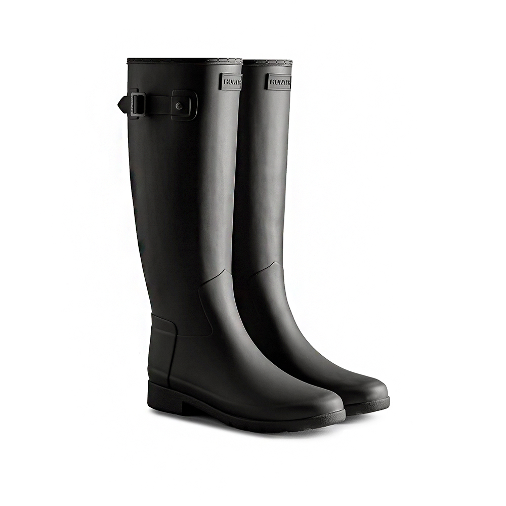 HUNTER Refined 黑色 防水 霧面 長靴 女款 NO.J0971【新竹皇家 WFT2200RMABLK】 歷史價格詳細信息