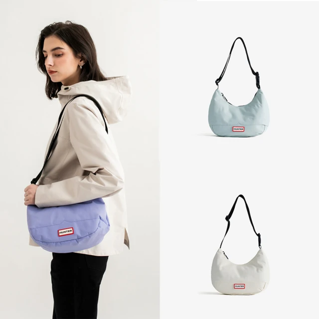 【HUNTER】尼龍Keeper方形信使小包(黑色) 歷史價格詳細信息