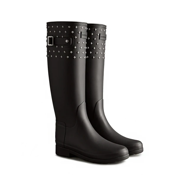 HUNTER Refined 黑色 防水 霧面 長靴 女款 NO.J0971【新竹皇家 WFT2200RMABLK】 歷史價格詳細信息