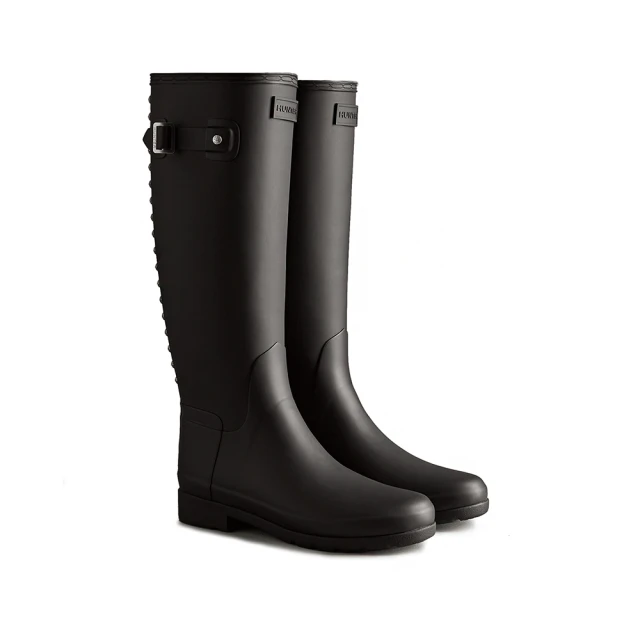 HUNTER Refined 黑色 防水 霧面 長靴 女款 NO.J0971【新竹皇家 WFT2200RMABLK】 歷史價格詳細信息