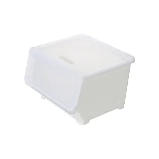 【KEYWAY 聯府】面寬45cm Line450直取式整理箱附輪46L-6 入(前掀蓋收納箱 置物箱 白透 LN450) 歷史價格詳細信息