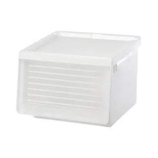 【KEYWAY 聯府】面寬45cm Line450直取式整理箱附輪46L-6 入(前掀蓋收納箱 置物箱 白透 LN450) 歷史價格詳細信息