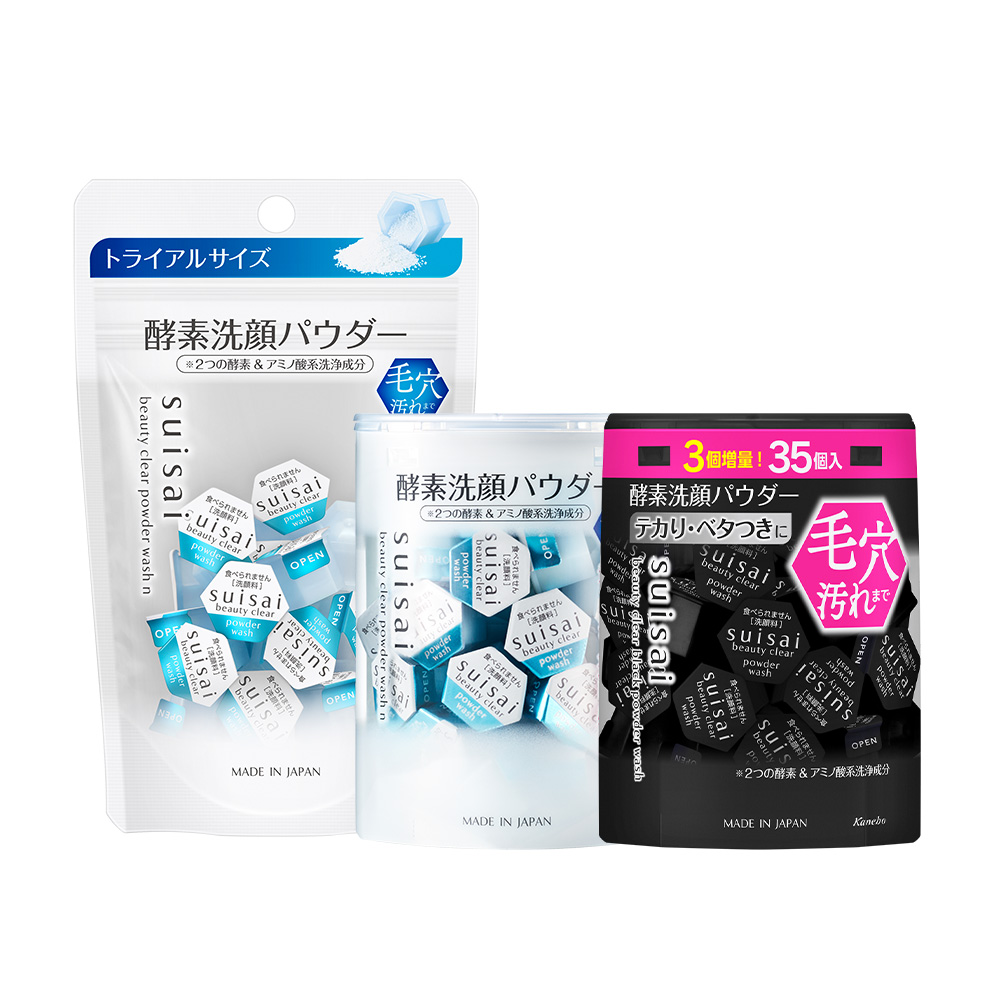 【Kanebo 佳麗寶】suisai 極淨黑炭酵素粉大中小組(82) 歷史價格詳細信息