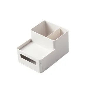 【FL生活+】多功能抽屜式筆筒化妝品收納盒(A-124)斜插筆筒 大容量收納盒 抽屜式收納盒 桌面收納盒 文具整理盒 歷史價格詳細信息