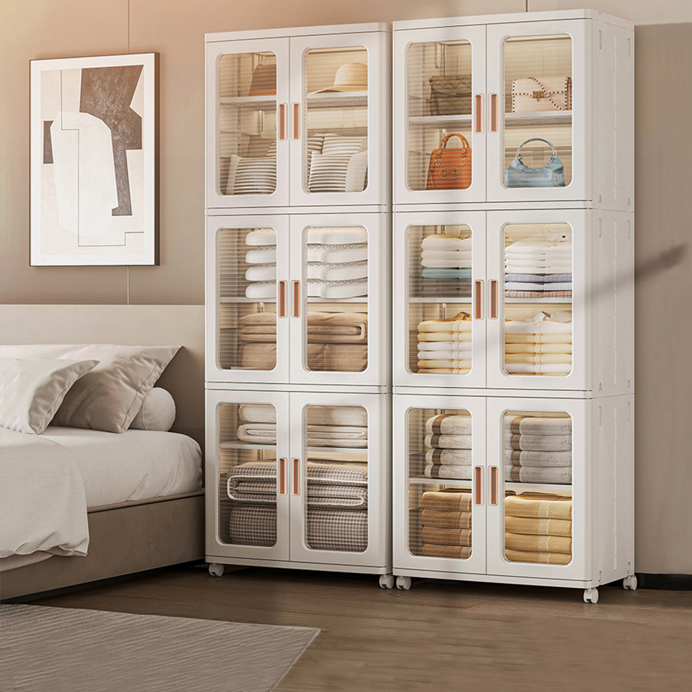 【FL生活+】超巨型240公升雙開門可疊加附輪摺疊收納箱-雙層款(YG-205) 歷史價格詳細信息