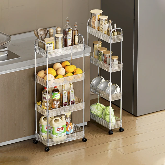 【FL 生活＋】任選2款均一價-超滿足收納推車置物架組合款(多款式/附籃/加大款/手推車/收納架) 歷史價格詳細信息