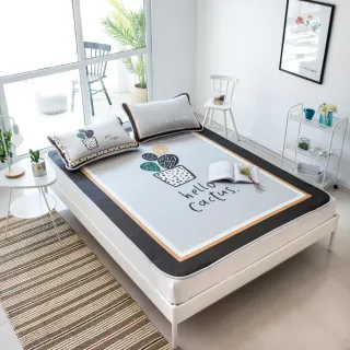 【FL 生活+】頂級超涼感高透氣冰絲蓆三件組-雙人&加大 均一價(獨家買即贈收納提袋) 歷史價格詳細信息