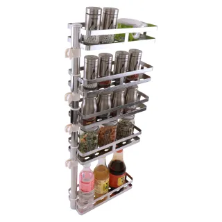 不銹鋼可壁掛免打孔一體全收納架(2入組) 歷史價格詳細信息