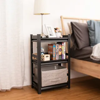 【FL生活+】快裝式岩熔碳鋼三層耐重置物架-30*50*80(FL-257) 歷史價格詳細信息