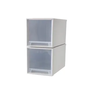 【FL 生活+】超值2入組-26公升-日式收納箱-可疊加單格款(卡扣上蓋/收納盒/YG_136*2) 歷史價格詳細信息