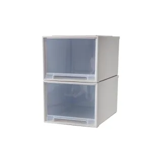 【FL 生活+】超值2入組-26公升-日式收納箱-可疊加單格款(卡扣上蓋/收納盒/YG_136*2) 歷史價格詳細信息