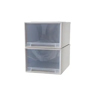 【FL 生活+】超值2入組-26公升-日式收納箱-可疊加單格款(卡扣上蓋/收納盒/YG_136*2) 歷史價格詳細信息