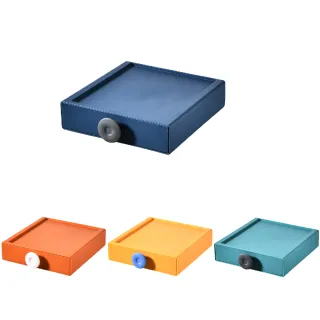 【FL 生活+】撞色系百變抽屜收納盒-9件組-30x20x30-豔陽橘 歷史價格詳細信息