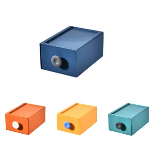 【FL 生活+】撞色系百變抽屜收納盒-9件組-30x20x30-豔陽橘 歷史價格詳細信息