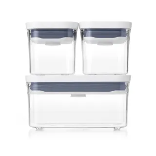 【美國OXO】POP按壓保鮮盒輕巧三件組(細長方0.4Lx1+小正方0.2Lx2) 歷史價格詳細信息