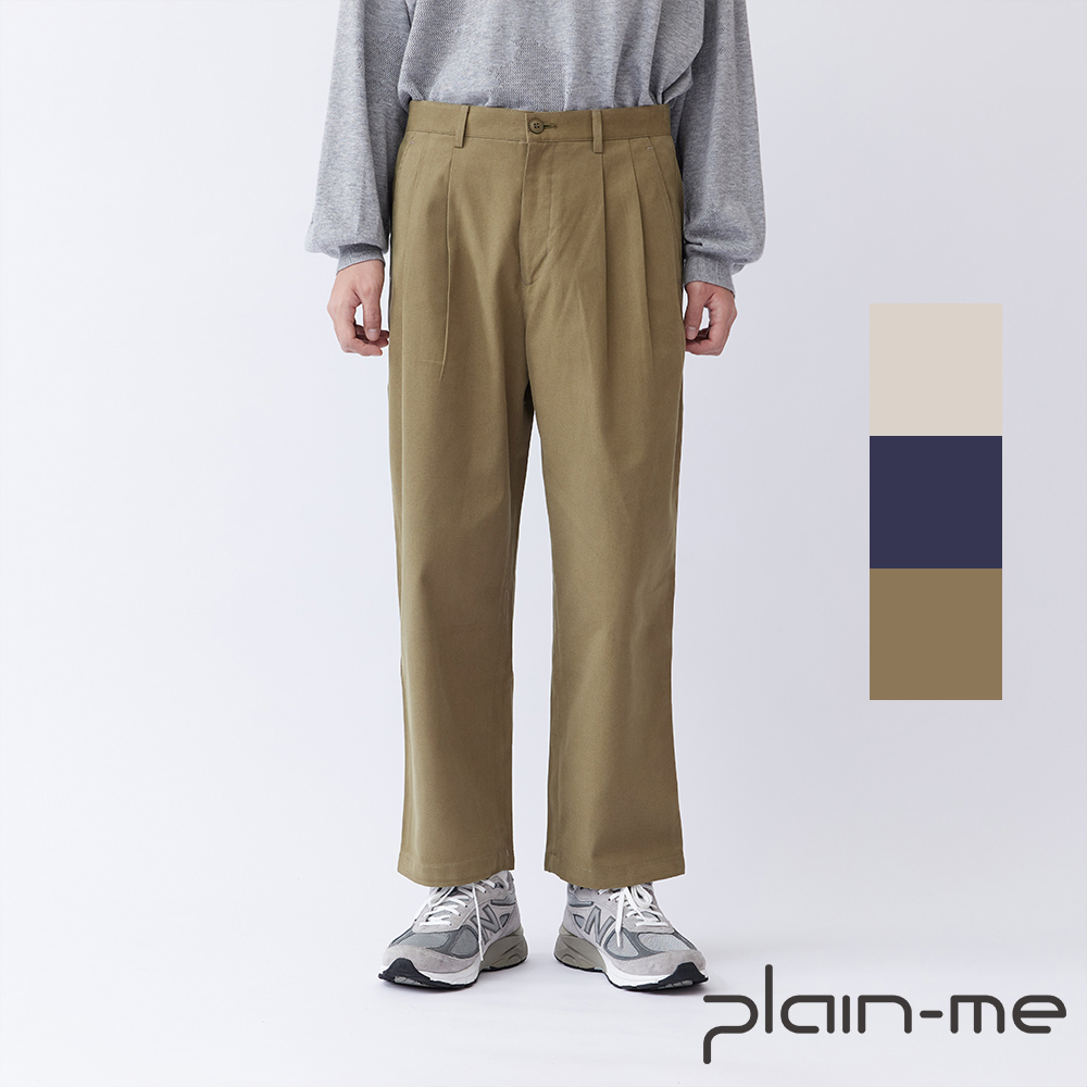 【plain-me】OOPLM 百搭直筒畫家長褲 OPM1801-221 歷史價格詳細信息