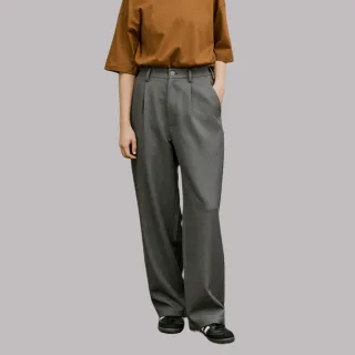 【plain-me】女款西裝料壓褶九分褲 (橄綠 / 黑 / 杏灰) COP3567 歷史價格詳細信息